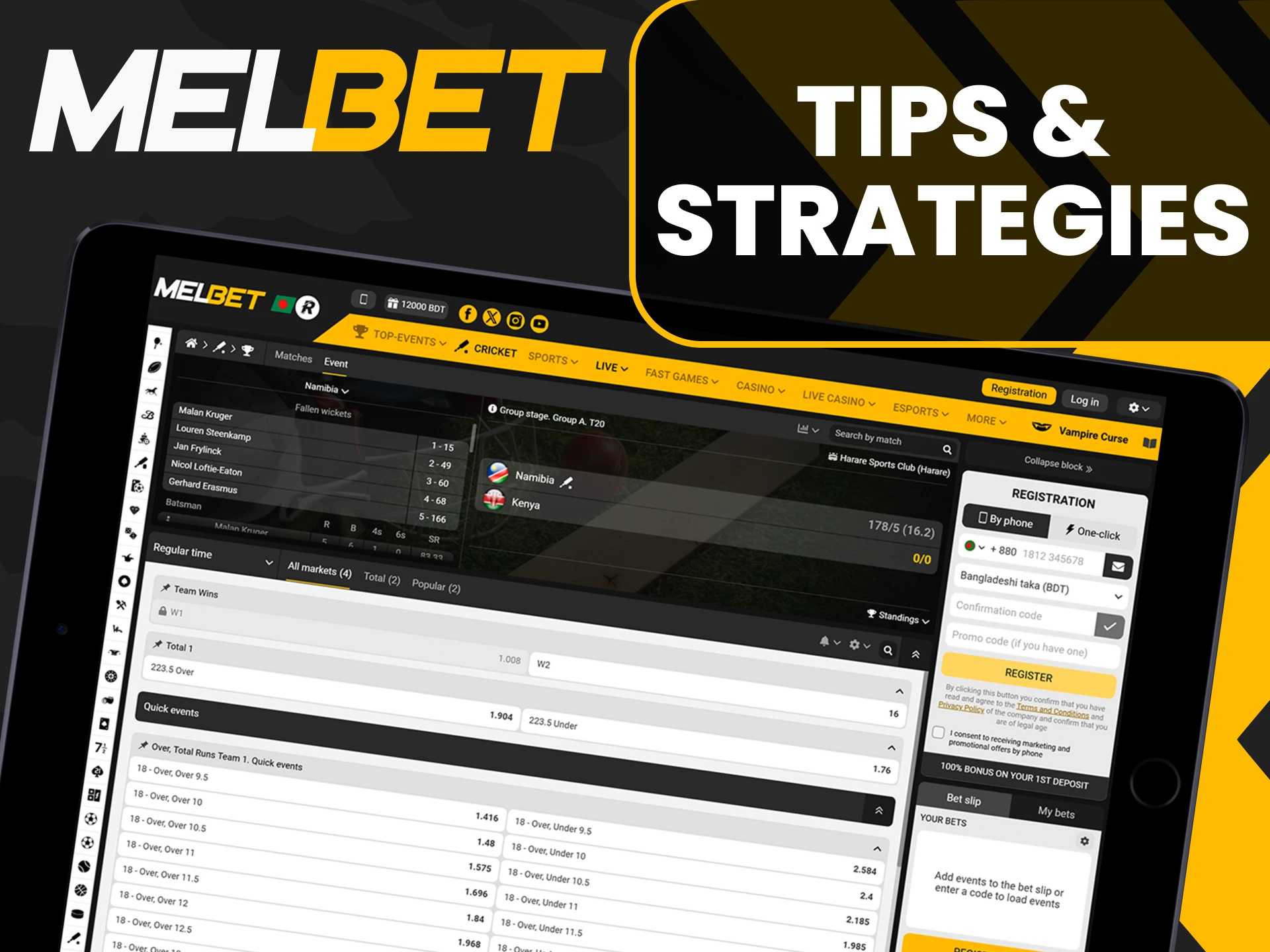 Learn tips for winning cricket bets from Melbet.