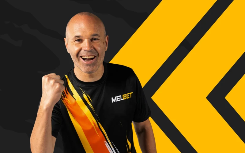 Join Melbet with ambassador Andres Iniesta.