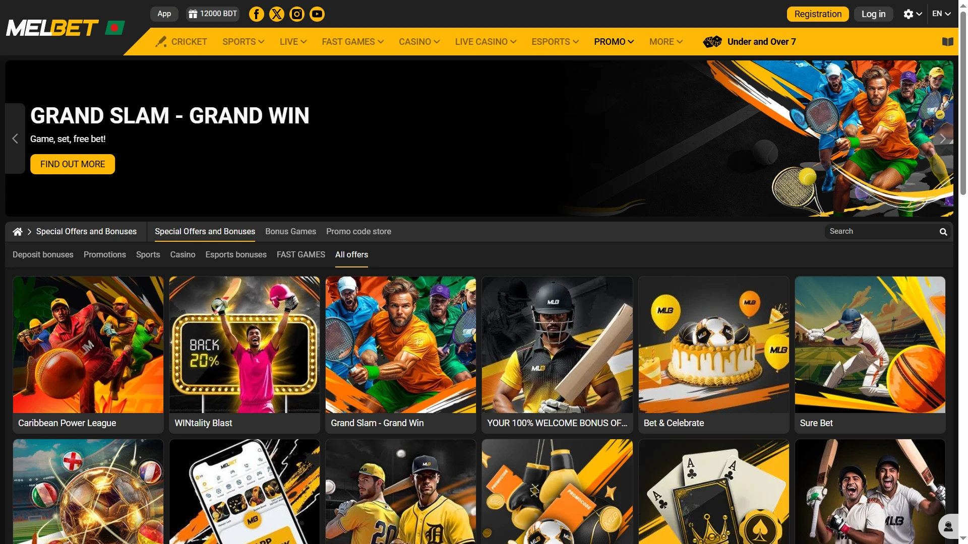 You will find many bonuses on the Melbet website.