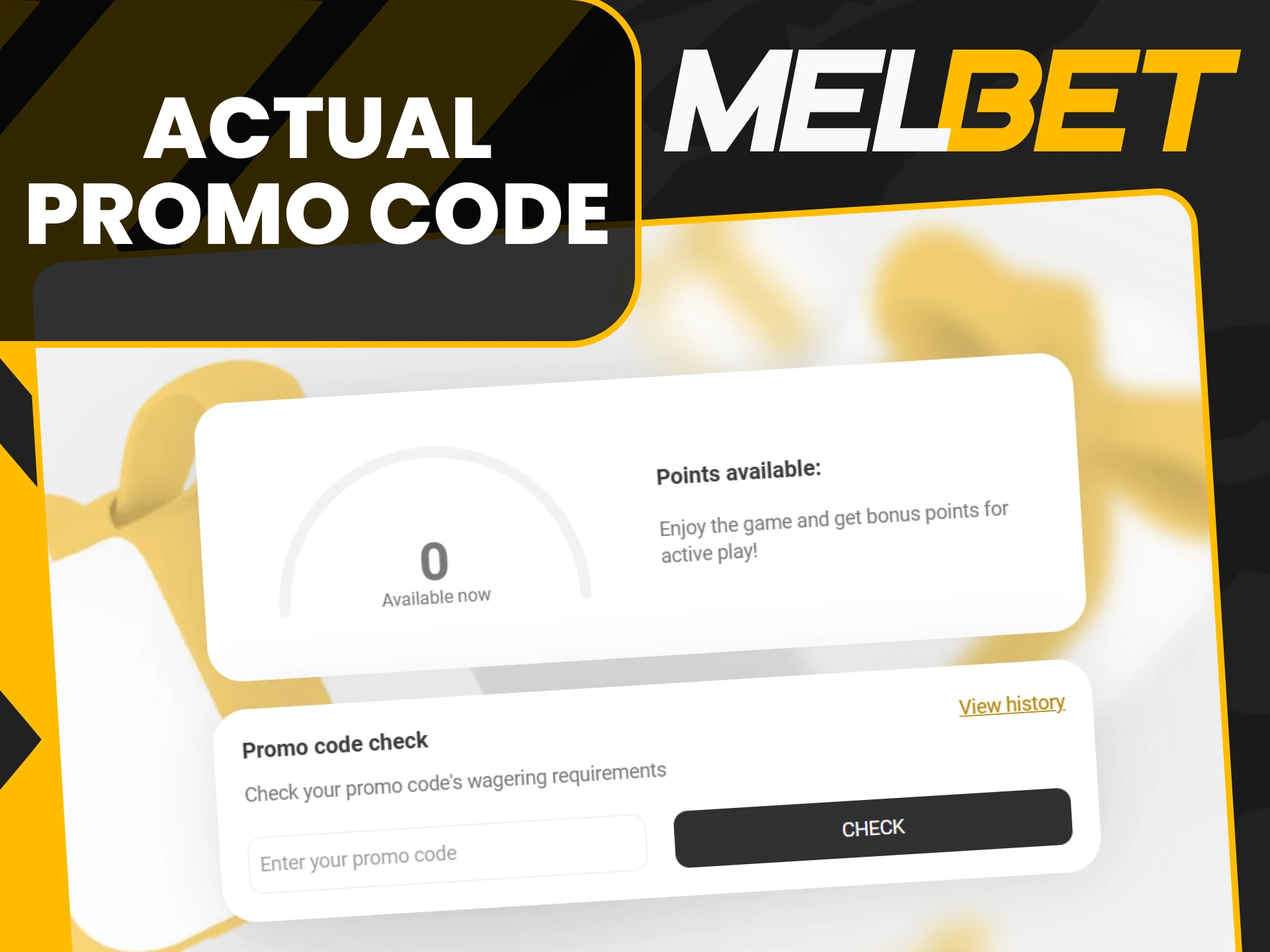 Use current Melbet promo codes.