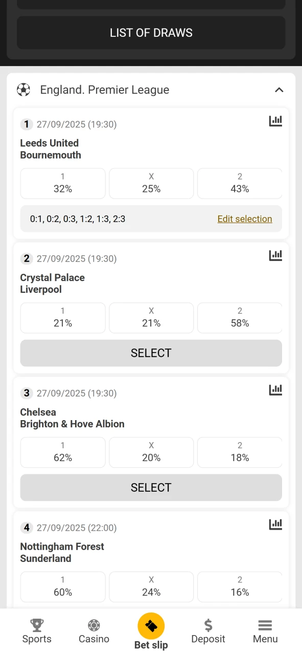 Wait for the results of the TOTO event from Melbet.