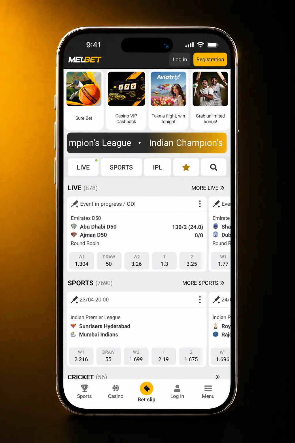 Step-by-step guide to start playing live casino at Melbet with registration, deposit, bonus, and table selection