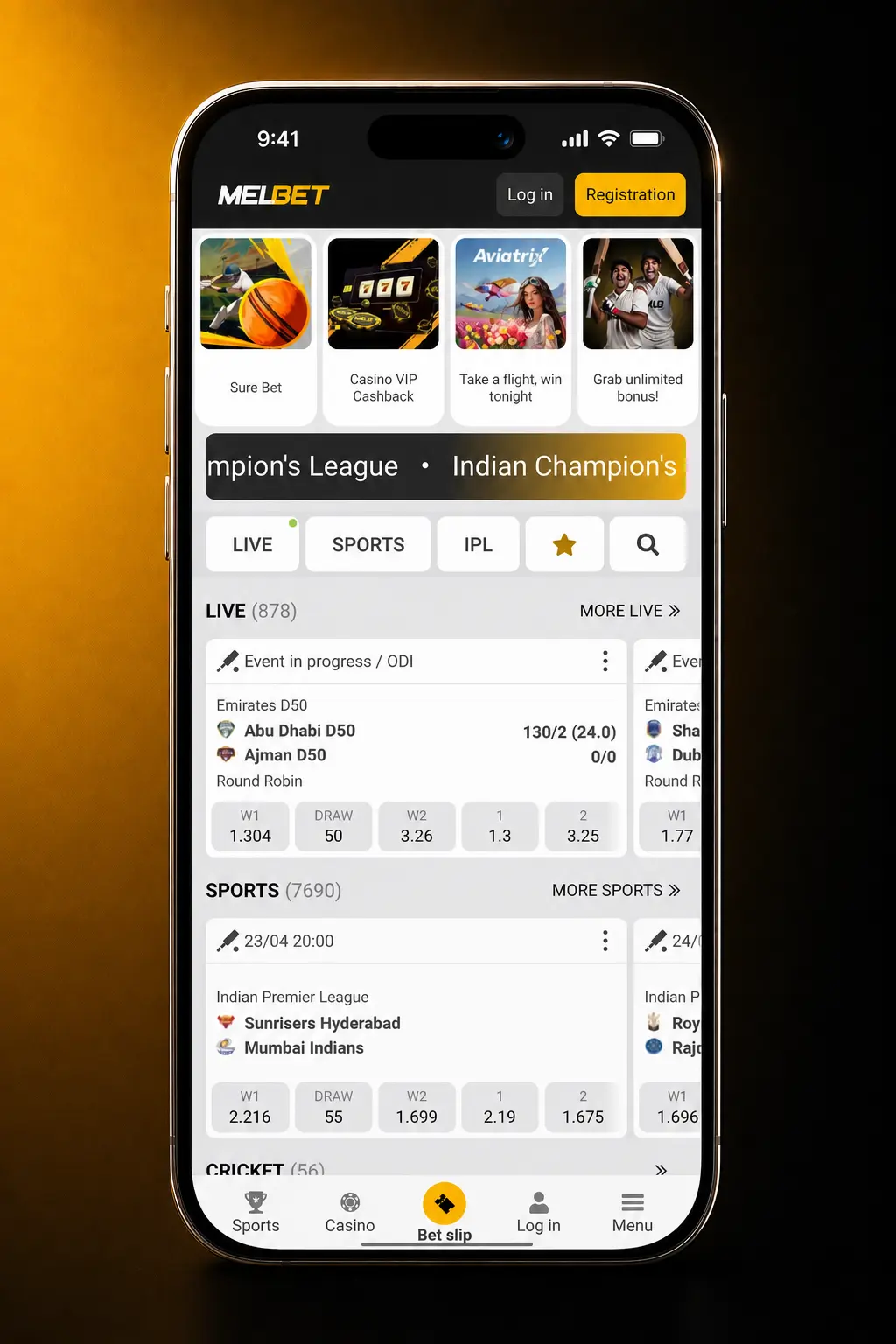 Melbet live casino registration steps showing sign up deposit bonus and table selection process for BD players